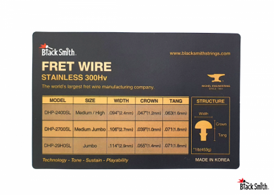 BlackSmith Fret Wire Bulk DHP-26F0L - wiązka progów do gitary elektrycznej