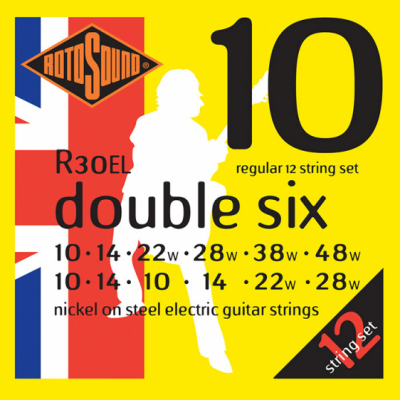 Rotosound R30EL - 12 strun [10-28, 10-48] niklowane do gitary elektrycznej
