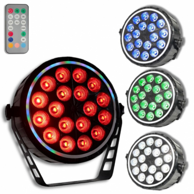 LIGHT4ME RING PAR 18 RGBW - Reflektor sceniczny PAR