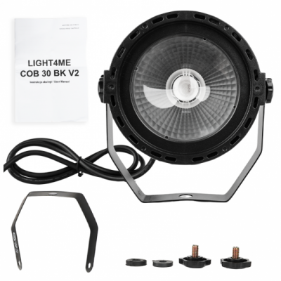 LIGHT4ME COB 30 BK V2 - reflektor par LED