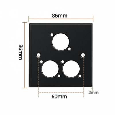 Teriux TWP-3-BK - Panel montażowy