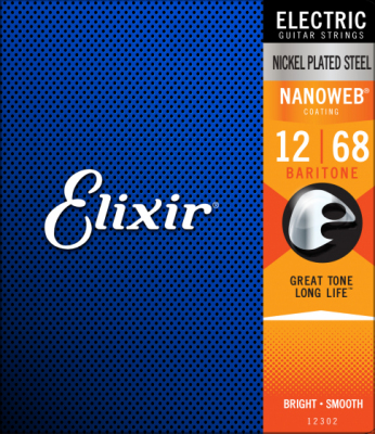 Elixir Nanoweb BARITONE 12-68 - struny do gitary elektrycznej