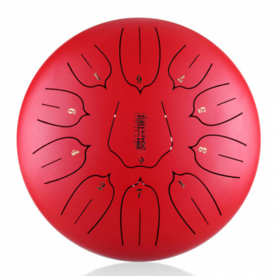 Hluru-Huashu THL11-12-Red - Tongue drum 12