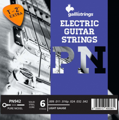 Galli PN 9-42 Pure Nickel - struny do gitary elektrycznej