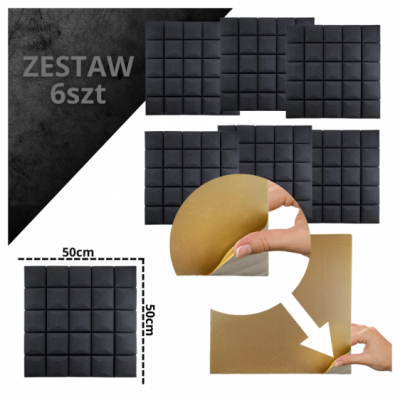 DNA AM5 BK - zestaw 6 szt. panel akustyczny