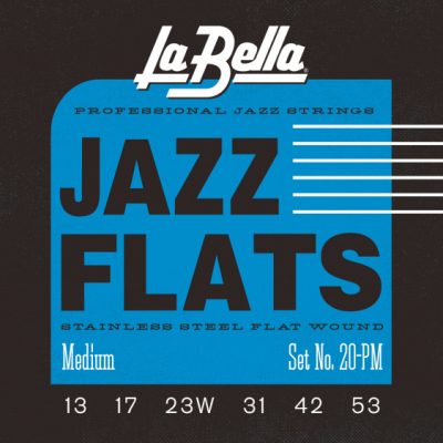 La Bella Jazz Flats Medium 13-53 20PM - Struny do gitary elektrycznej