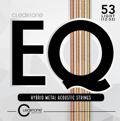 Cleartone struny do gitary akustycznej EQ Hybrid Metal 12-53