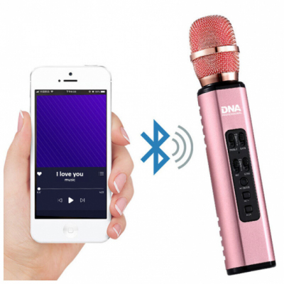 DNA KM6 PINK - mikrofon karaoke Bluetooth