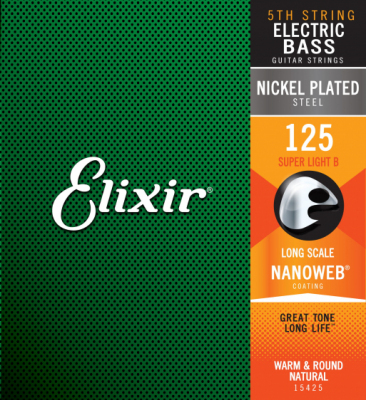Elixir struna do gitary basowej NANOWEB niklowana .125L