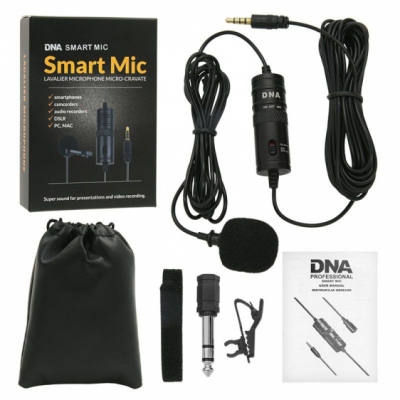 DNA SMART MIC - mikrofon krawatowy lavalier do telefonu aparatu kamery