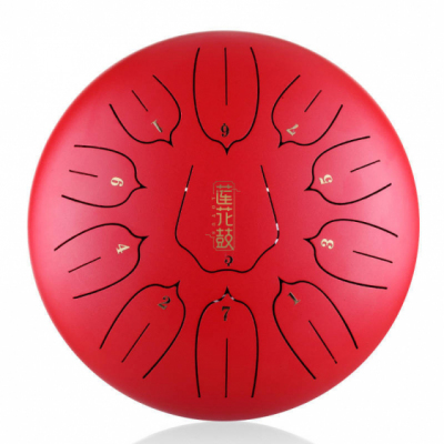 Hluru-Huashu THL11-10-Red -  Tongue drum 10