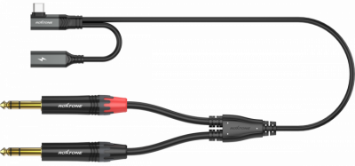 Roxtone RA3B-TC2JS - Dwukanałowy symetryczny kabel audio USB