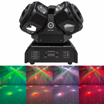 LIGHT4ME SID PRO - Ruchomy multiefekt świetlny LED