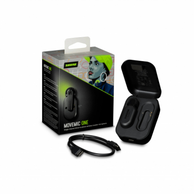 Shure MV-ONE-Z6 - Bezprzewodowy mikrofon MoveMic MV-LAV, Case ładujący