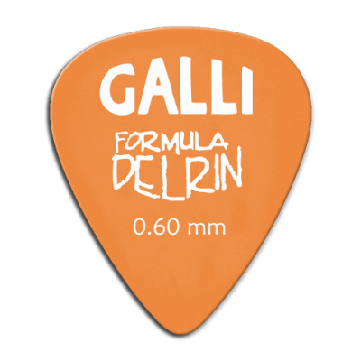 Galli Delrin D-51O - Kostki gitarowe 0,60 mm, 12 szt.
