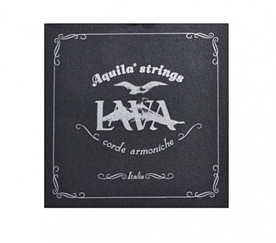 Aquila Lava Black Series Baritone GCEA high G 117U - Struny do ukulele