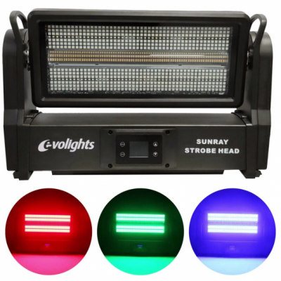 EVOLIGHTS SUNRAY STROBE HEAD - Ruchomy stroboskop sceniczny IP65