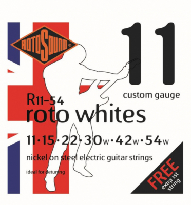Rotosound R11-54 - 6 strun Whites [11-54] niklowane struny do gitary elektrycznej