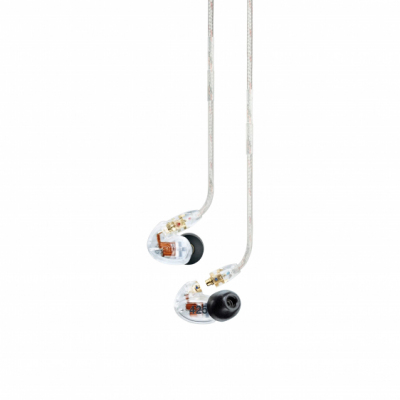 Shure SE425-CL-EFS - Słuchawki douszne, dwa przetworniki, odłączany kabel, przezroczyste