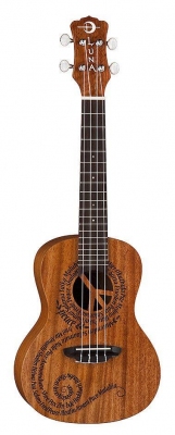 Luna Mahogany Maluhia Peace Concert - ukulele koncertowe elektryczne-2729