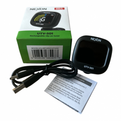 NEXON UTV-501 - Tuner chromatyczny z akumulatorem i USB