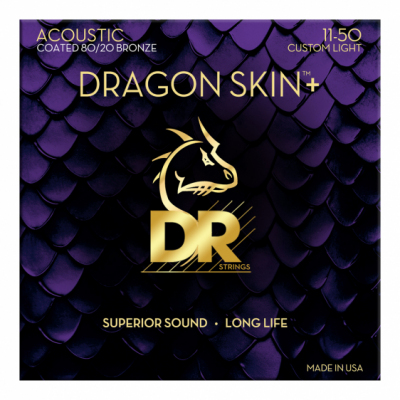 DR DA8 11-50 DRAGON SKIN+ 80/20 BRONZE - STRUNY DO GITARY AKUSTYCZNEJ