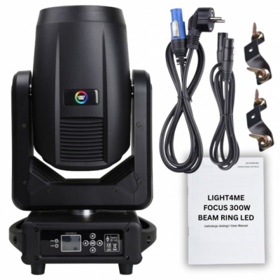 LIGHT4ME FOCUS 300W BEAM RING LED - Głowica ruchoma