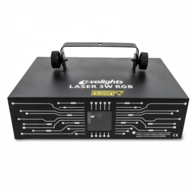 EVOLIGHTS LASER 3W RGB - Estradowe oświetlenie laserowe
