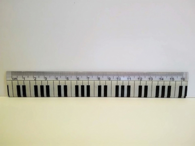 Zebra Music - Linijka 16cm - Klawisz