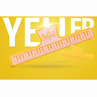 KERA CLIP PIANO żółty - Klips do papieru żółty