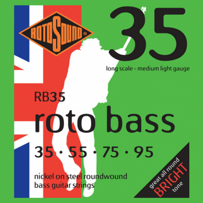 Rotosound RB35 - 4 struny bas [35-95] niklowane