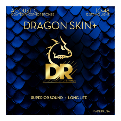 DR DAP 12/10-48 DRAGON SKIN+ - STRUNY DO GITARY 12 STRUNOWEJ AKUSTYCZNEJ