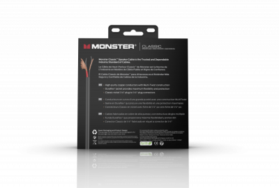 MONSTER CABLE CLASSIC - kabel głośnikowy 1.8m jack 1/4 prosty - jack 1/4 prosty