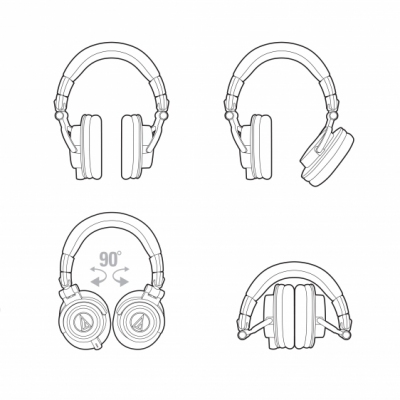 Audio-Technica ATH-M50x - słuchawki studyjne
