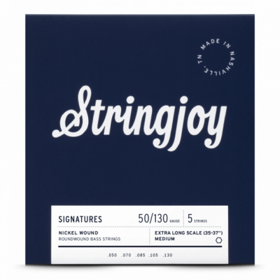 Stringjoy BA50130XL struny do gitary basowej niklowane 50-130 5-str Extra Long