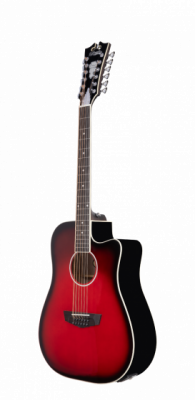 D'angelico Premier Bowery 12 LS Cherry Burst - gitara elektroakustyczna 12-strunowa