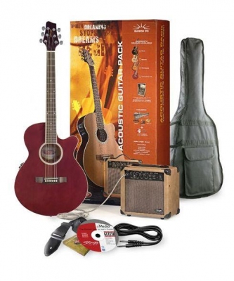 Stagg SW 206 TR P3 - gitara elektro-akustyczna z wyposażeniem-1536