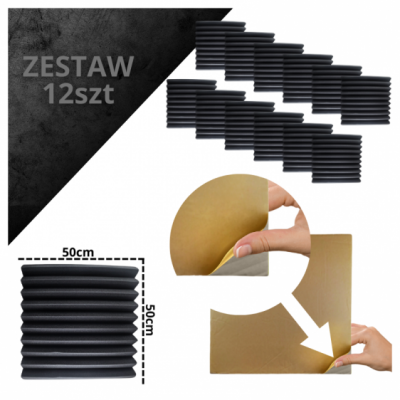 DNA AM4 BK - Zestaw 12 szt. paneli akustycznych