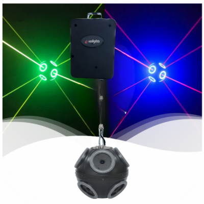 EVOLIGHTS COSMIC BALL LASER - Multiefekt świetlny LED