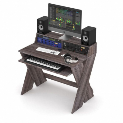 GLORIOUS SOUND DESK COMPACT WALNUT - PROFESJONALNE BIURKO STUDYJNE