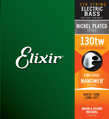 Elixir struna do gitary basowej NANOWEB niklowana .130L TW