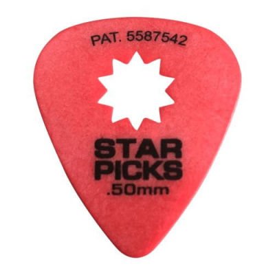 Cleartone kostka do gitary STAR PICKS 0.50 czerwona