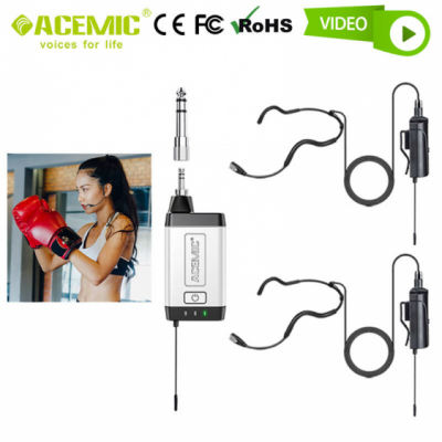 Acemic Q2/H2 - Wodoodporny zestaw mikrofonów nagłownych