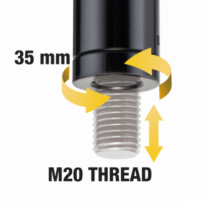 HERCULES SS 350 B - Sztyca kolumnowa z adapterem hybrydowym M20