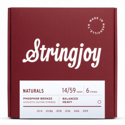 Stringjoy NB1459 struny do gitary akustycznej NATURALS Phosphor Bronze 14-59