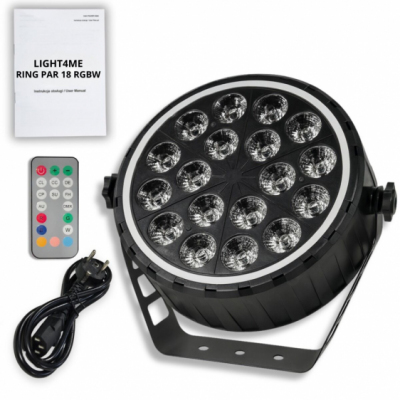 LIGHT4ME RING PAR 18 RGBW - Reflektor sceniczny PAR