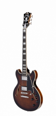 D'Angelico Premier Mini DC Brown Burst - Gitara elektryczna