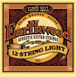 Ernie Ball EarthWood 2010 9-46 - struny do gitary akustycznej 12-strun