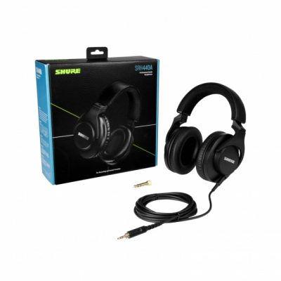 Shure SRH440A-EFS - Profesjonalne studyjne słuchwaki nauszne, zamknięte