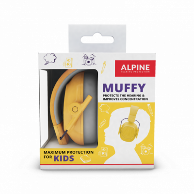 Alpine Muffy Kids żółte - Ochronniki słuchu